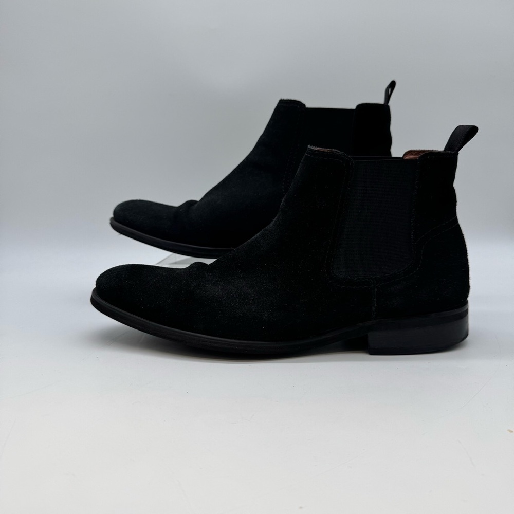 Brown Black Suede Chelsea Boots – Men’s Size 9